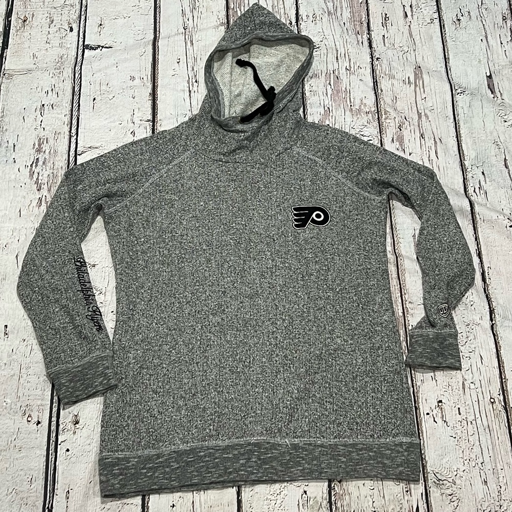 Women's Philadelphia Flyers NHL Gray Hoodie Jumper Pullover Sweatshirt
